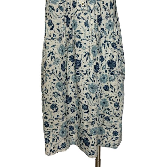 Faherty Blue Floral Mini Dress - Picture 10 of 12